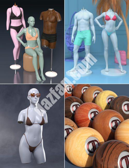 [daz合集] 创世纪9的人体模型捆绑包-DAZ爱好者