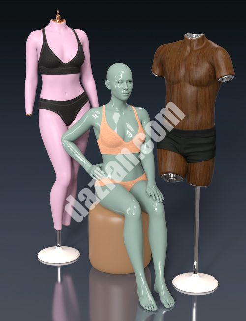 [daz服装] 创世纪9 XI人体模型-DAZ爱好者