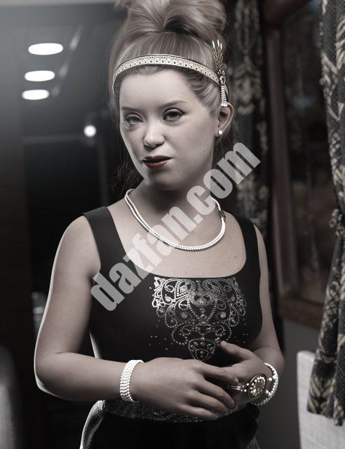 [daz服装] Genesis 8和8.1雌性的Noir配件-DAZ爱好者