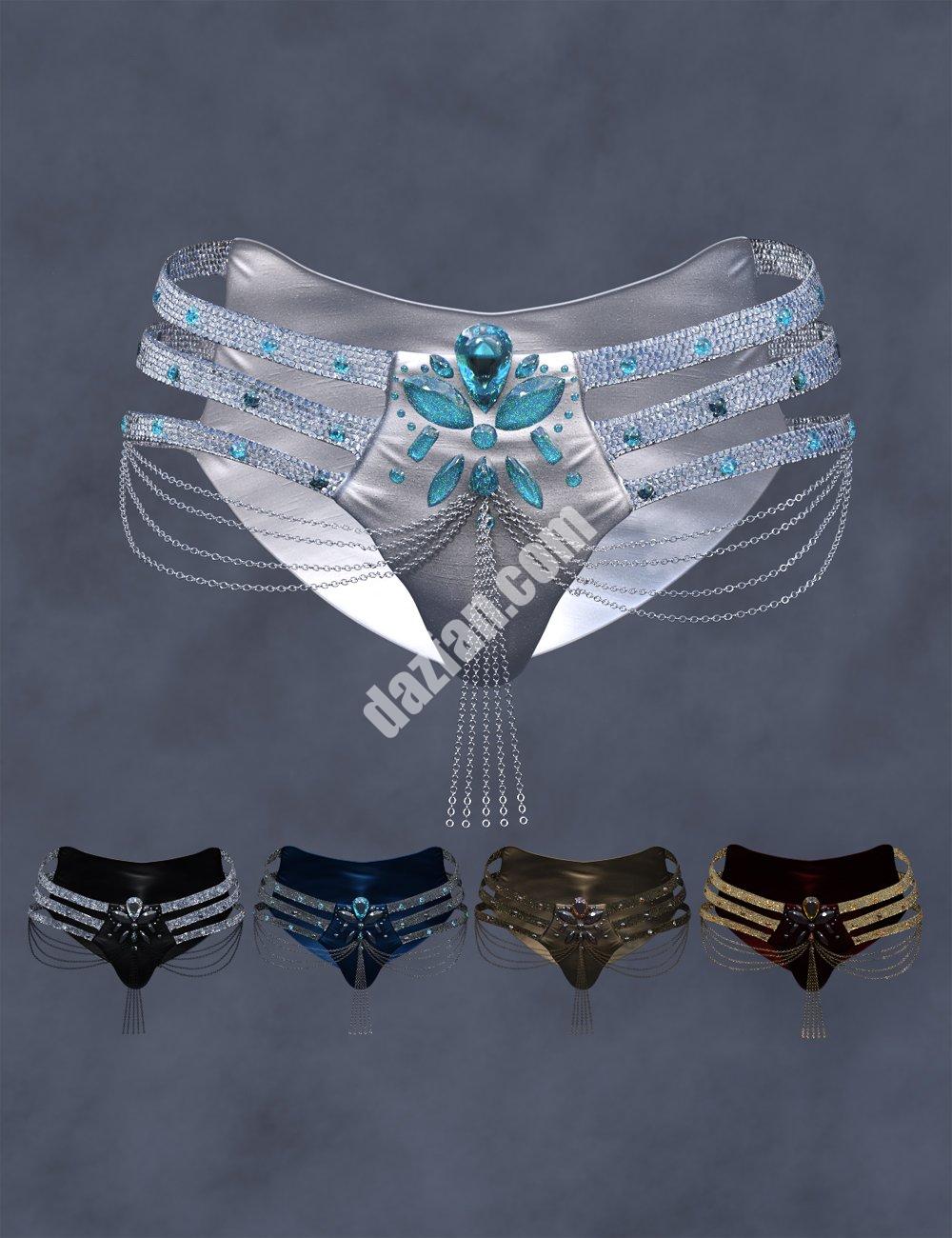 [daz服装] 创世纪8和创世纪8.1女性的CB Passistas套装底部-DAZ爱好者