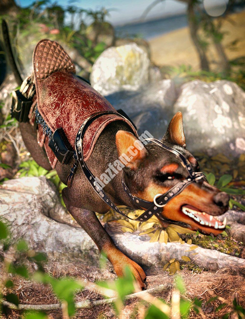 [daz道具] dForce Daz Dog 8鞍-DAZ爱好者