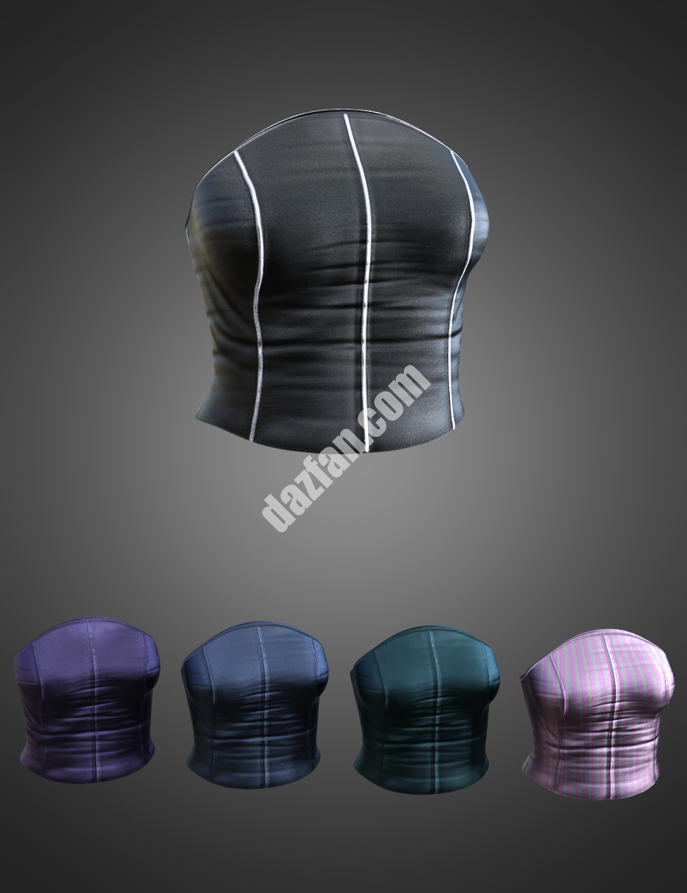 [daz服装] 创世纪8和8.1女性的CB露娜法术装备上衣-DAZ爱好者