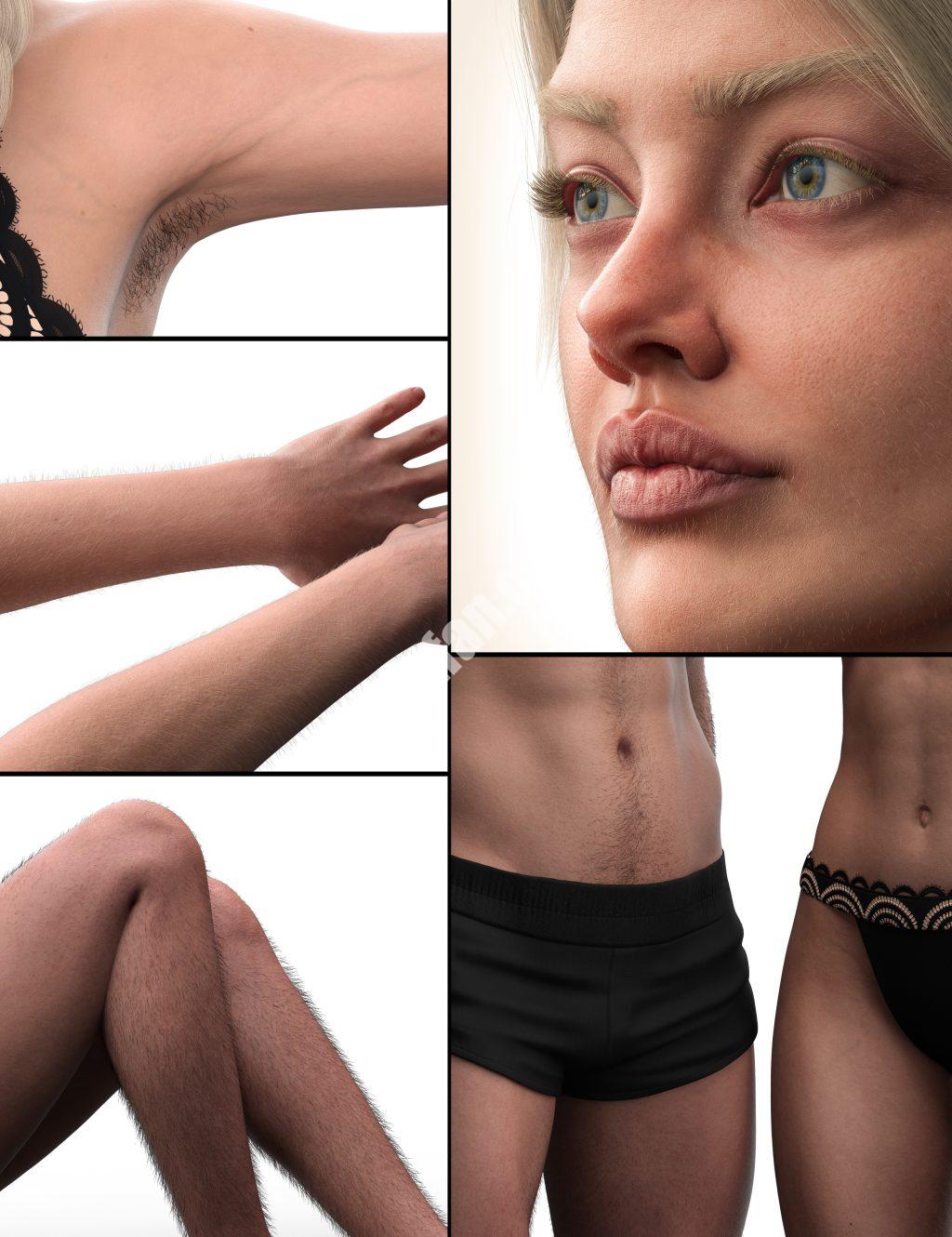 [daz角色] 创世纪9身体和Vellus毛发-DAZ爱好者