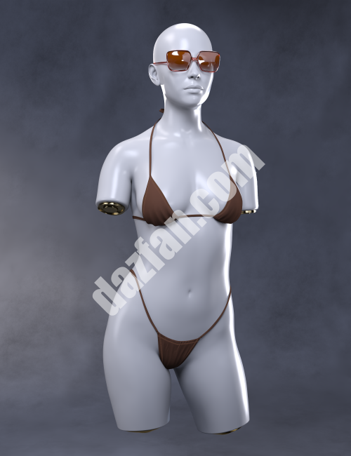 [daz服装] Genesis 9 X时尚迷你比基尼套装-DAZ爱好者