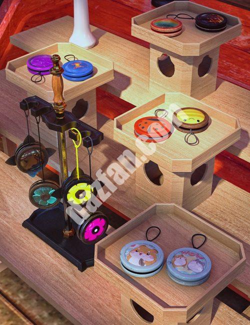 [daz道具] 忍者Yoyo配件创世纪8和8.1男性-DAZ爱好者