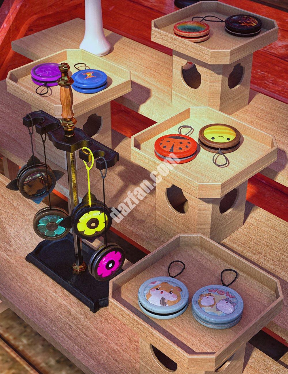 [daz道具] 忍者Yoyo配件创世纪8和8.1男性-DAZ爱好者