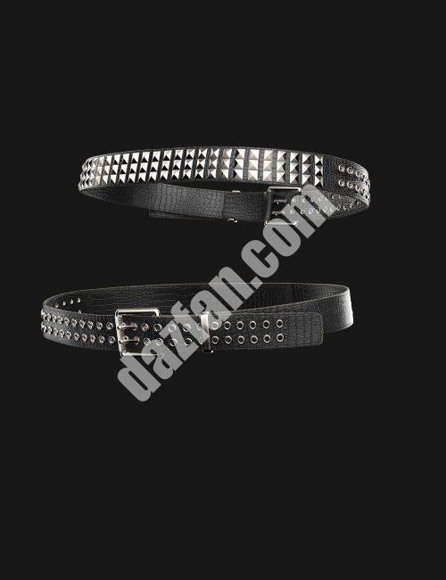 [daz服装] AJC Glamor Genesis 8和8.1女性骑行装备腰带-DAZ爱好者