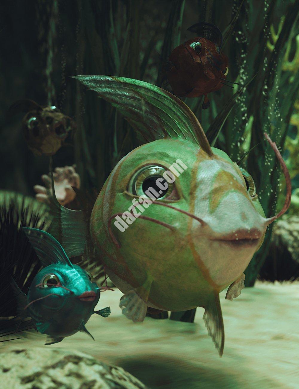 [daz道具] Amipiscus友好鱼原图-DAZ爱好者