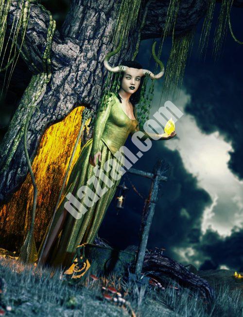 [daz服装] 创世纪8女性的奥术魔法附属品-DAZ爱好者