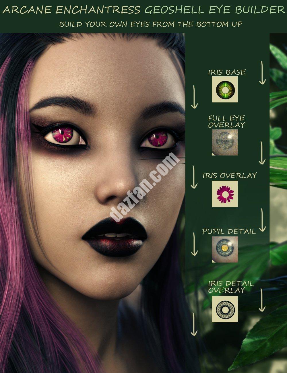 [daz角色] Arcane Enchantres Geoshell Eye Builder For Genesis 8女性-DAZ爱好者
