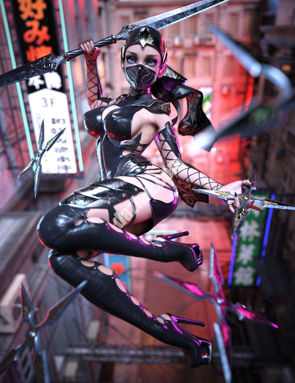 [daz合集] 刺客姐姐套装-DAZ爱好者