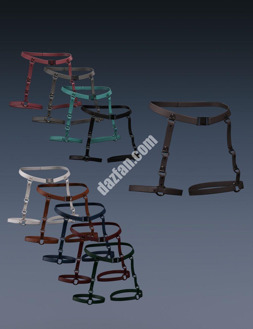 [daz服装] X Fashion 时尚深色秘密腰带为创世纪8和8.1女性-DAZ爱好者