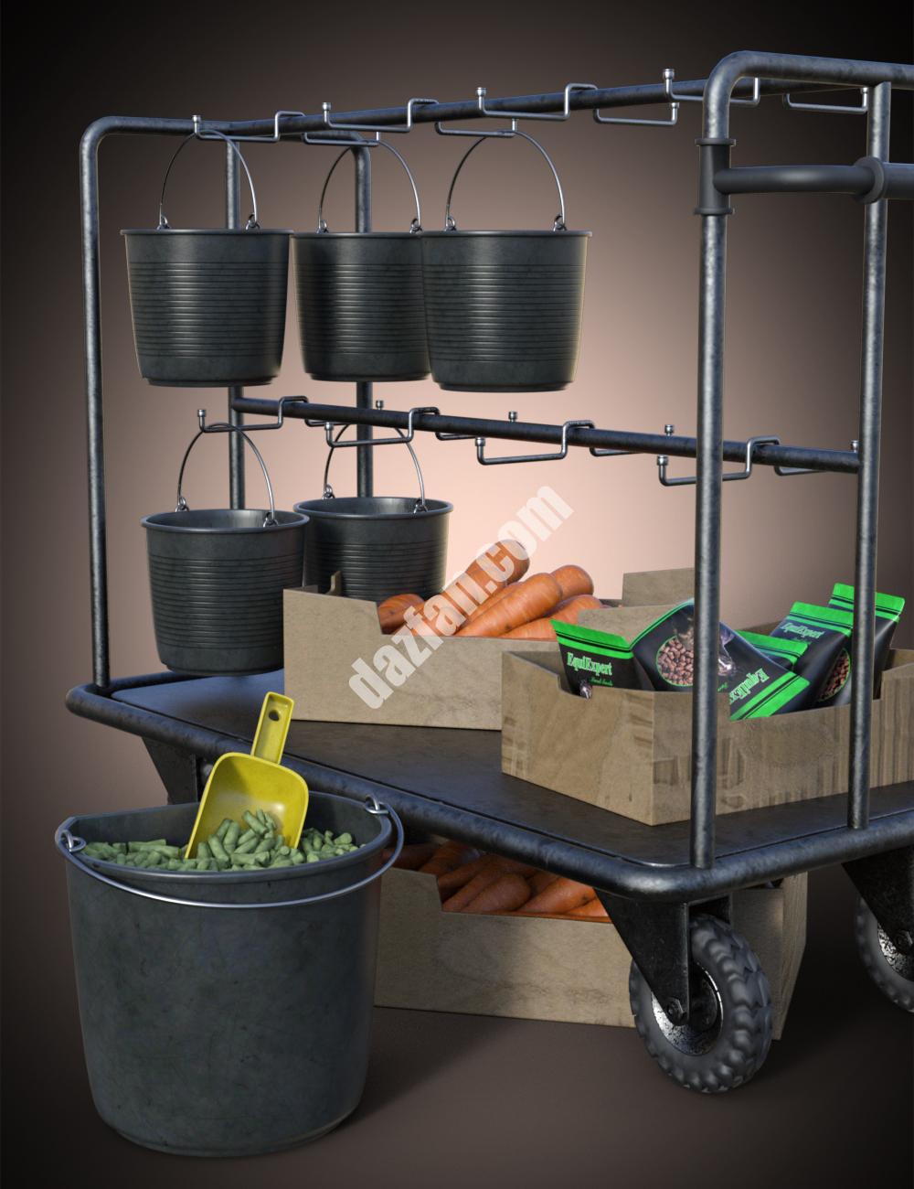 [daz道具] B.E.T.T.Y.马匹配件-DAZ爱好者