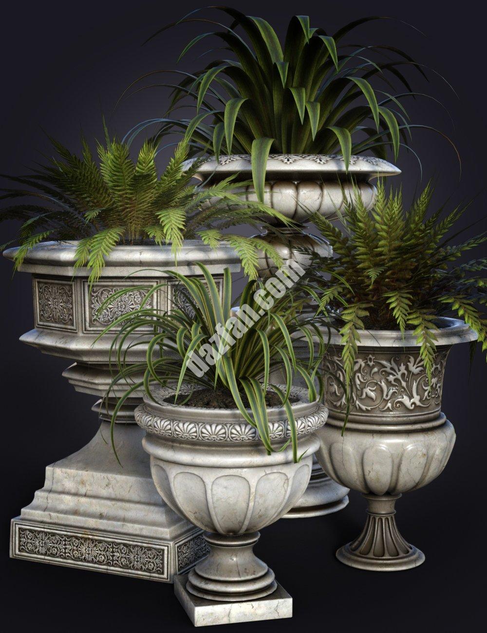 [daz场景] B.E.T.T.Y.ReGarden Urns-DAZ爱好者