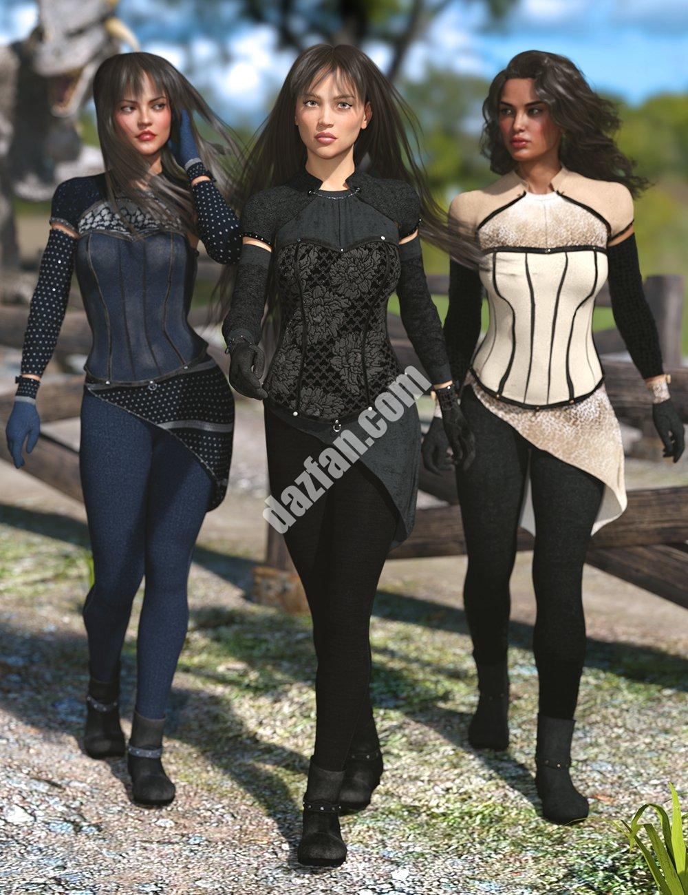 [daz服装] 布莱克伍德服装：泰勒纹理-DAZ爱好者