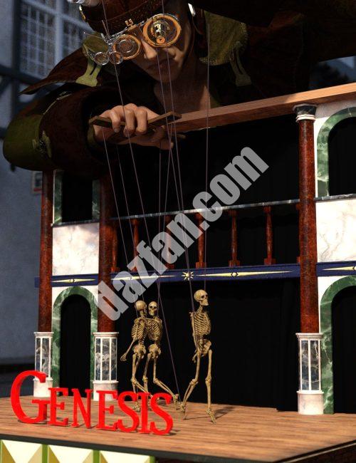 [daz姿势] 创世纪的骨小兵9个创世纪姿势-DAZ爱好者