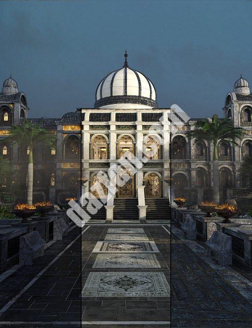 [daz插件] Borgia’s Opulous Courtyard Texture Trifecta-DAZ爱好者