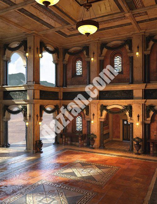 [daz插件] Borgia的Opulous Hall 4K Iray Addon-DAZ爱好者