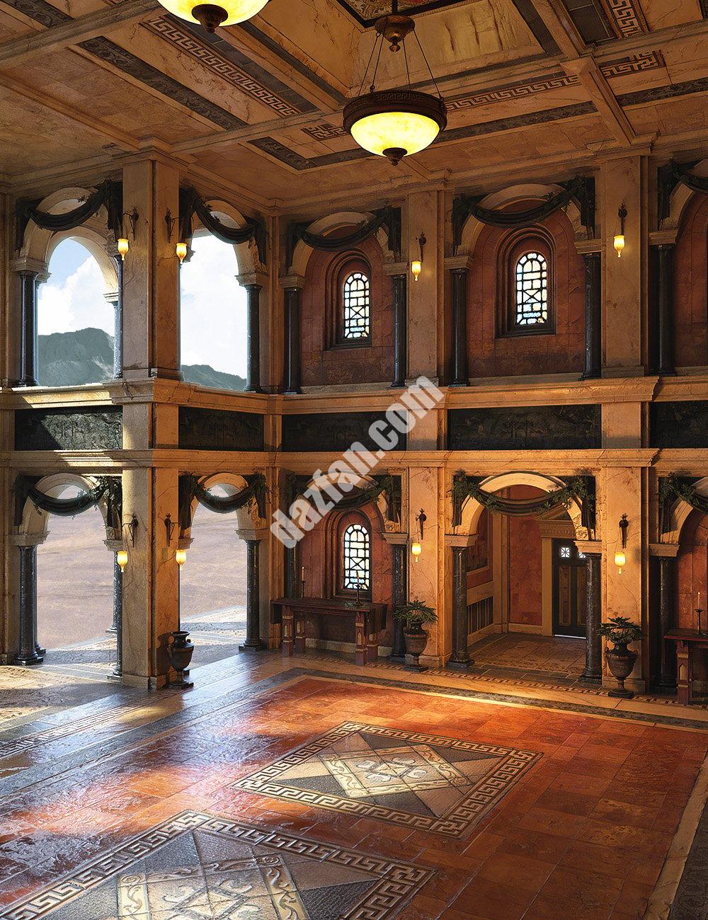 [daz插件] Borgia的Opulous Hall 4K Iray Addon-DAZ爱好者