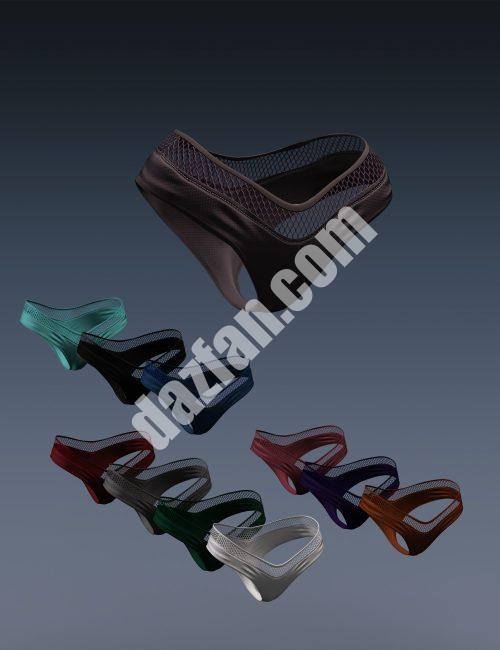 [daz服装] X Fashion 黑暗秘密底裤 for 创世纪8和8.1女性-DAZ爱好者