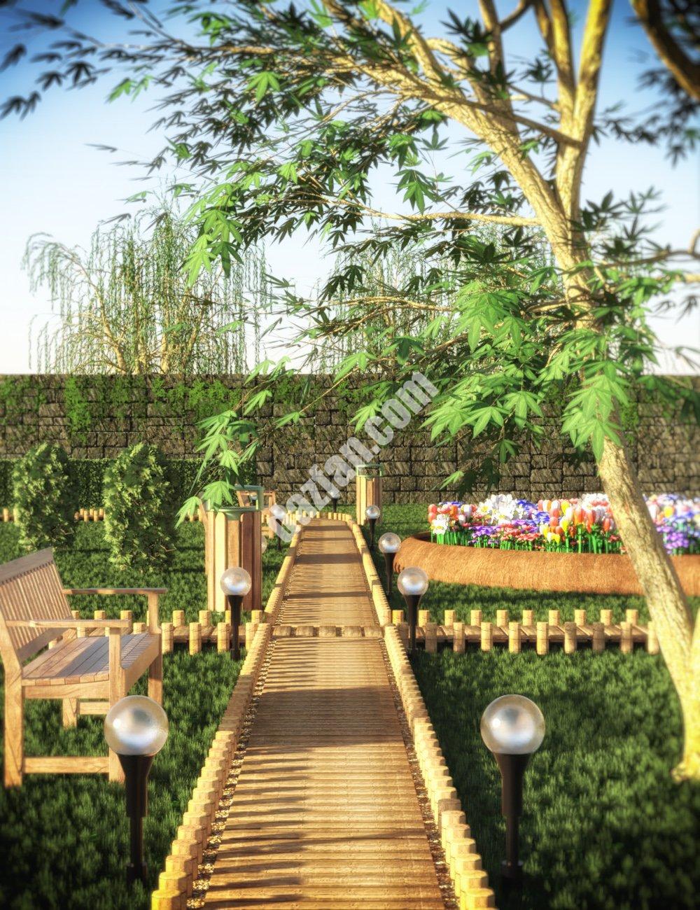 [daz场景] 建造自己的花园-DAZ爱好者