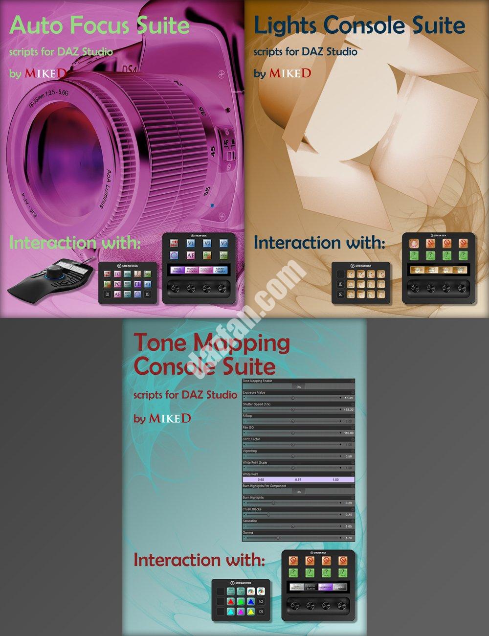 [daz合集] 相机-灯光-色调映射-动作包-DAZ爱好者