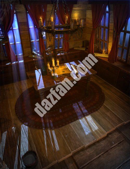 [daz场景] 上尉宿舍环境-DAZ爱好者