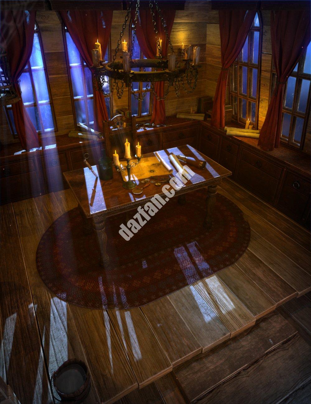 [daz场景] 上尉宿舍环境-DAZ爱好者