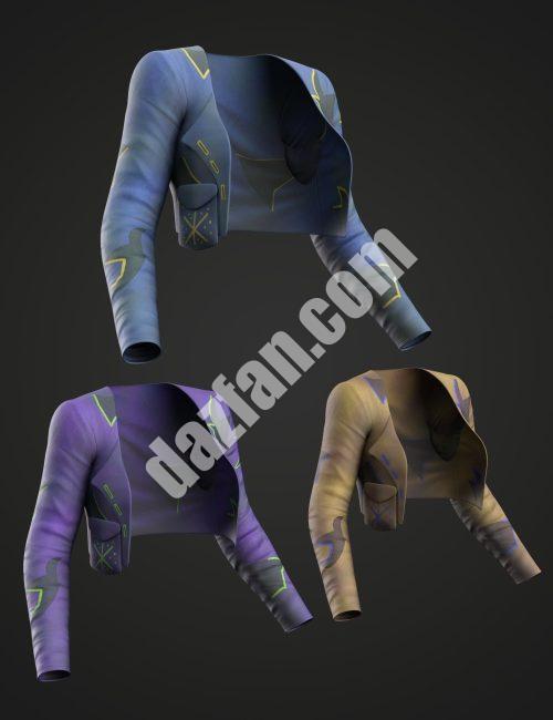 [daz服装] Genesis 8和8.1女性休闲时尚V4夹克-DAZ爱好者