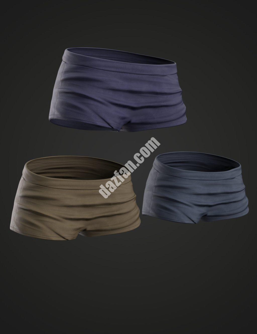 [daz服装] Genesis 8和8.1女性休闲时尚V4短裤-DAZ爱好者