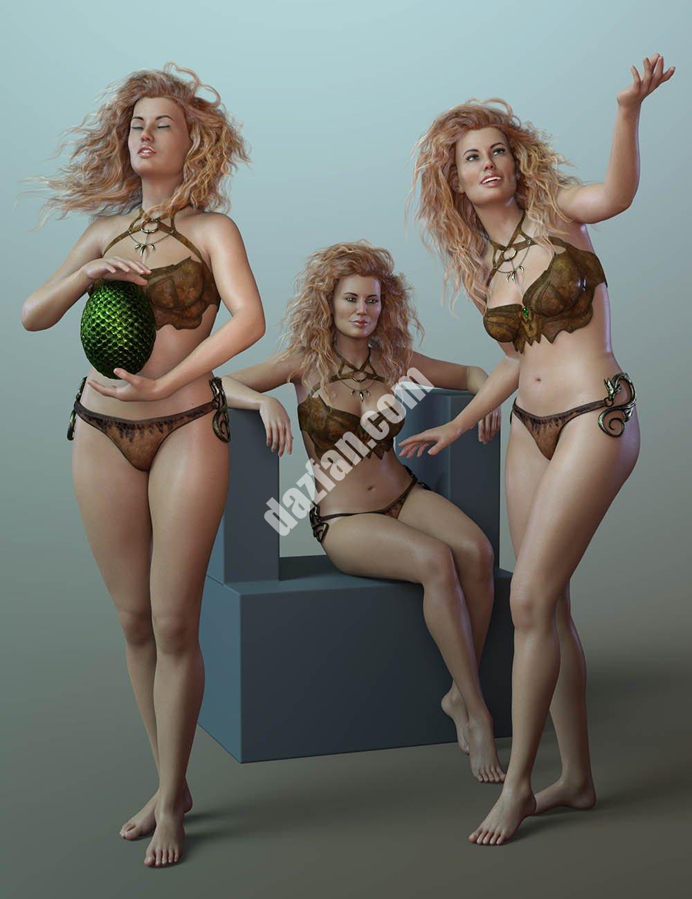 [daz姿势] Ellithia 8和Genesis 8女性的CDI姿势和表情-DAZ爱好者