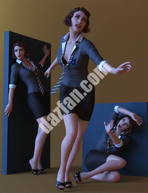 [daz姿势] CDI犯罪掩护姿势创世纪8.1女性-DAZ爱好者