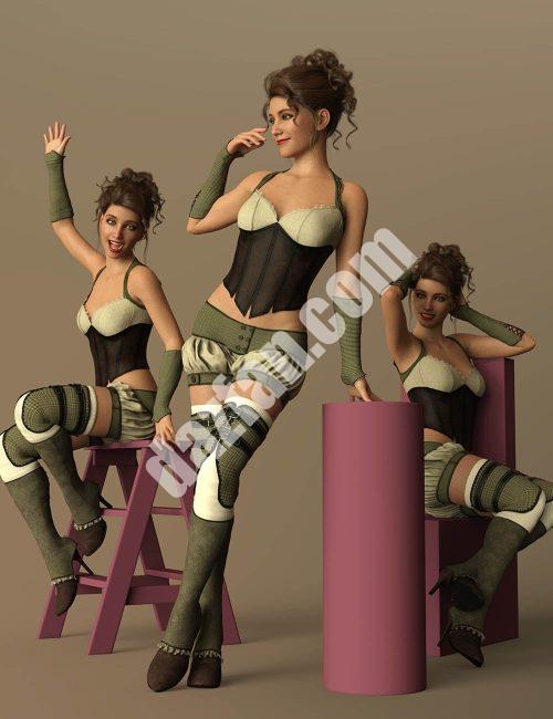 [daz姿势] CDI沙龙姿势创世纪8.1女性-DAZ爱好者