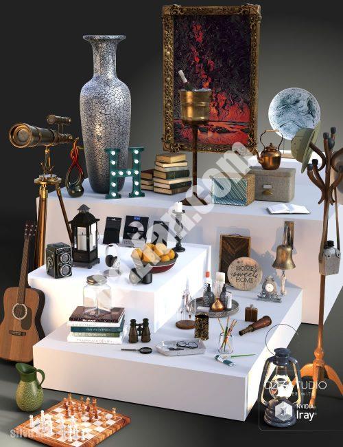 [daz场景] 装饰物集合-DAZ爱好者