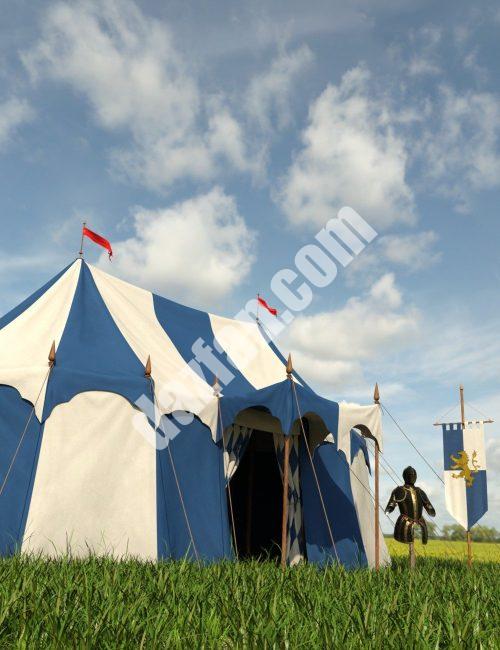 [daz场景] 指挥官帐篷-DAZ爱好者