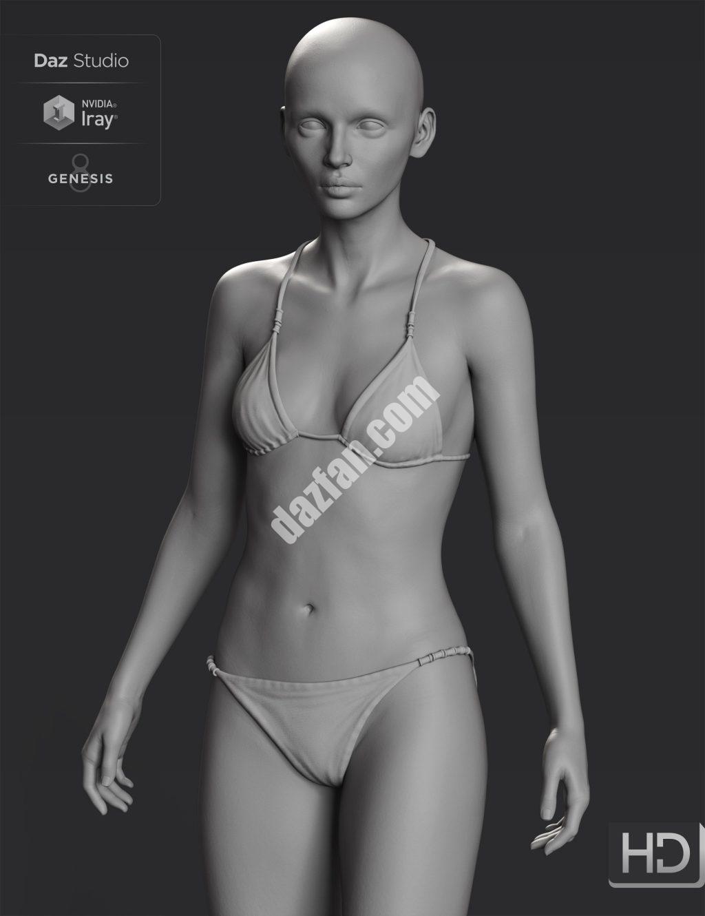 [daz角色] Coral 8.1 HD附加组件-DAZ爱好者