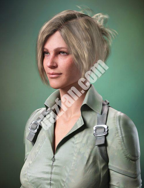 [daz发型] dForce Alisse头发创世纪9-DAZ爱好者