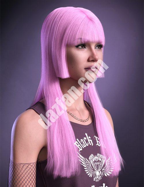 [daz发型] dForce MK Hime为创世纪9剪头发-DAZ爱好者