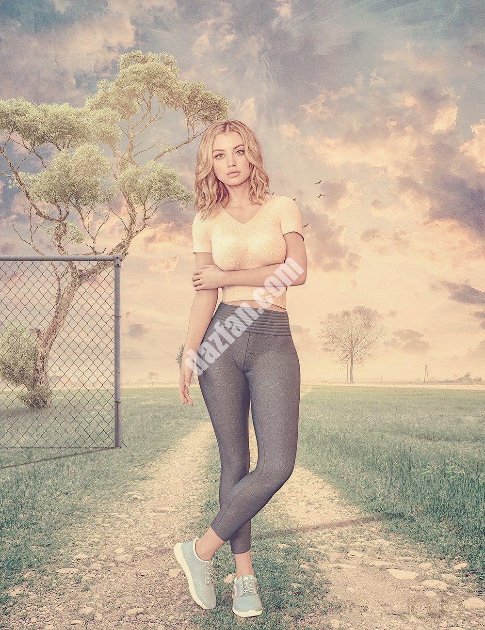 [daz服装] Genesis 8.1女性版可爱而简单的服装-DAZ爱好者