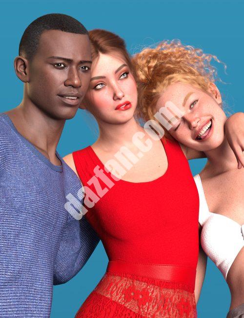 [daz角色] CX Lilou Genesis 9的自然表情-DAZ爱好者