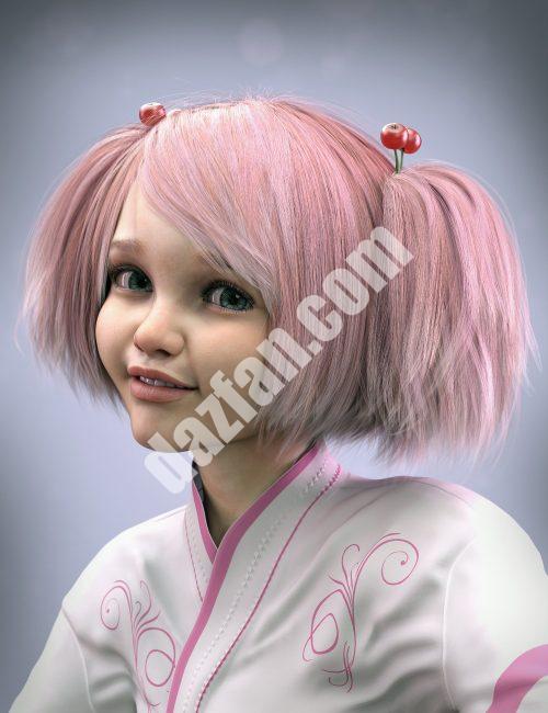 [daz发型] dForce经典动漫头发创世纪8和创世纪8.1女性-DAZ爱好者