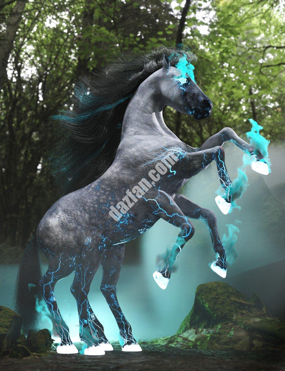 [daz角色] Daz Horse的DA Sleipnir 3-DAZ爱好者