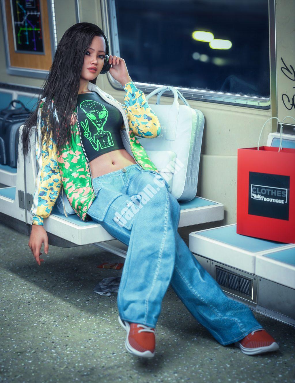 [daz服装] dForce Genesis 9休闲装-DAZ爱好者