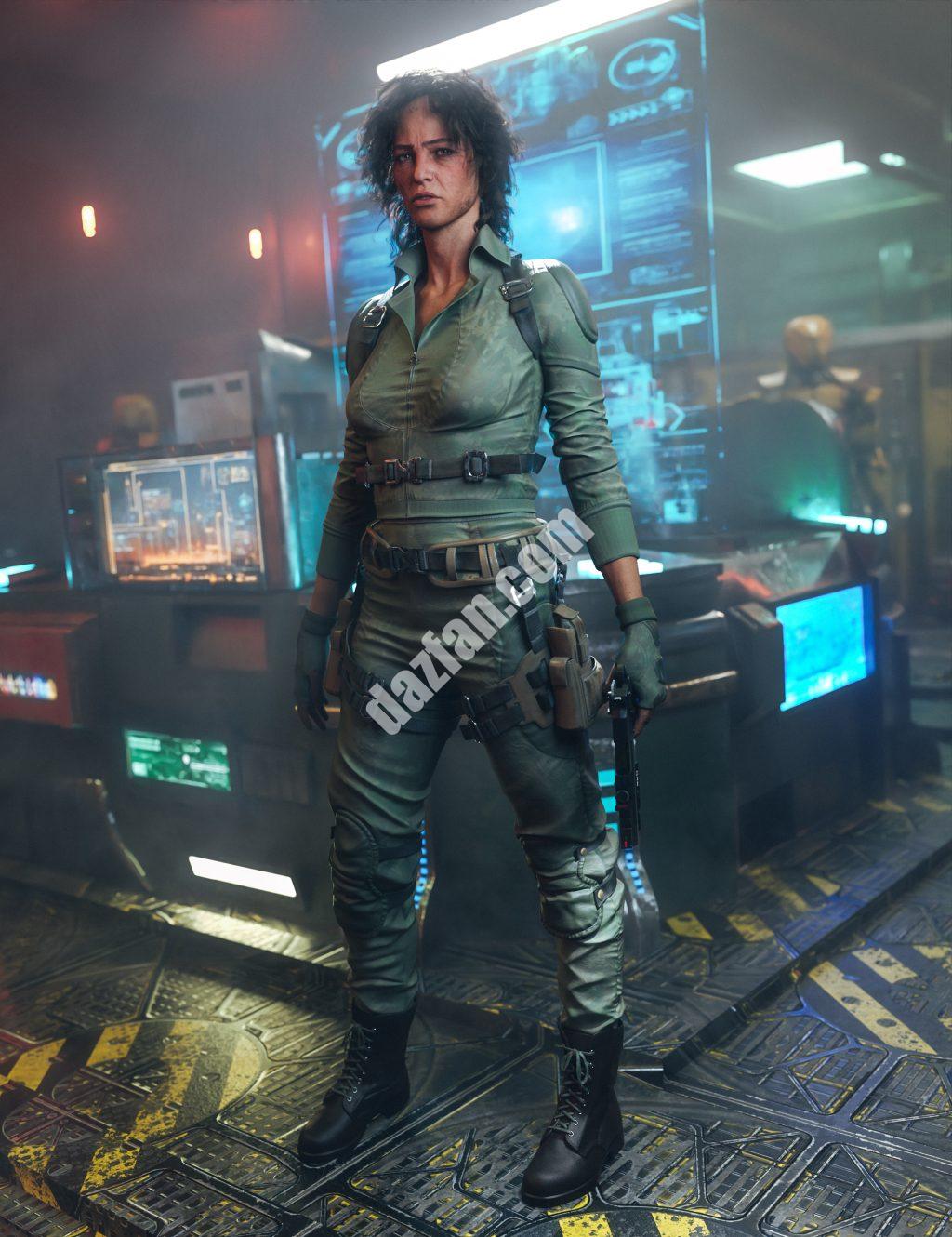 [daz服装] 创世纪9侦察装备-DAZ爱好者