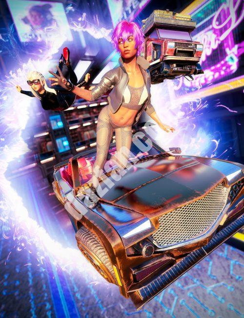 [daz合集] 赛博朋克城市超级捆绑包-DAZ爱好者