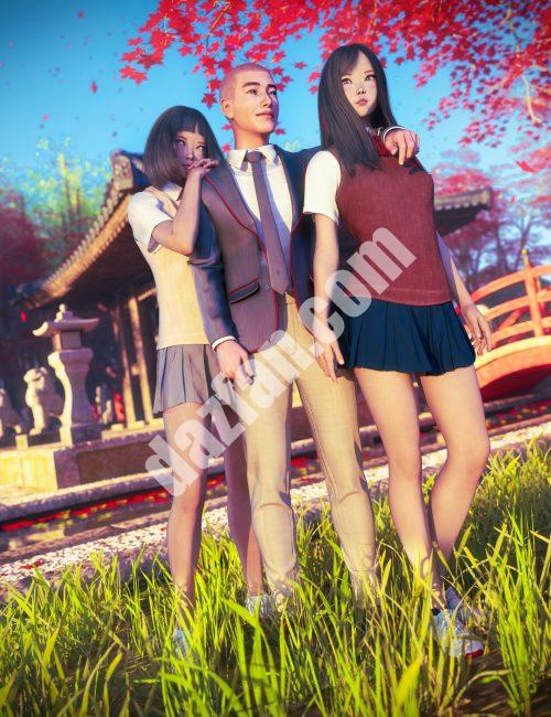 [daz合集] 日本现代学校捆绑包-DAZ爱好者