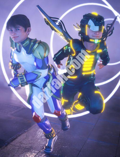 [daz合集] Kayden HD 8.1未来忍者捆绑包-DAZ爱好者