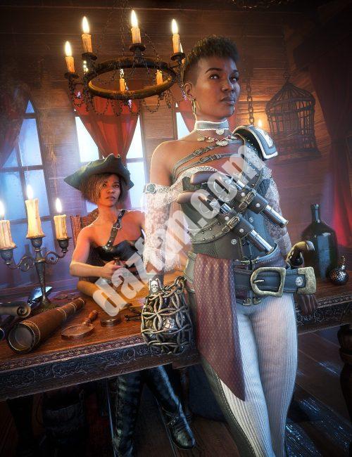 [daz合集] Jinx Jones 8.1海洋捆绑船长-DAZ爱好者