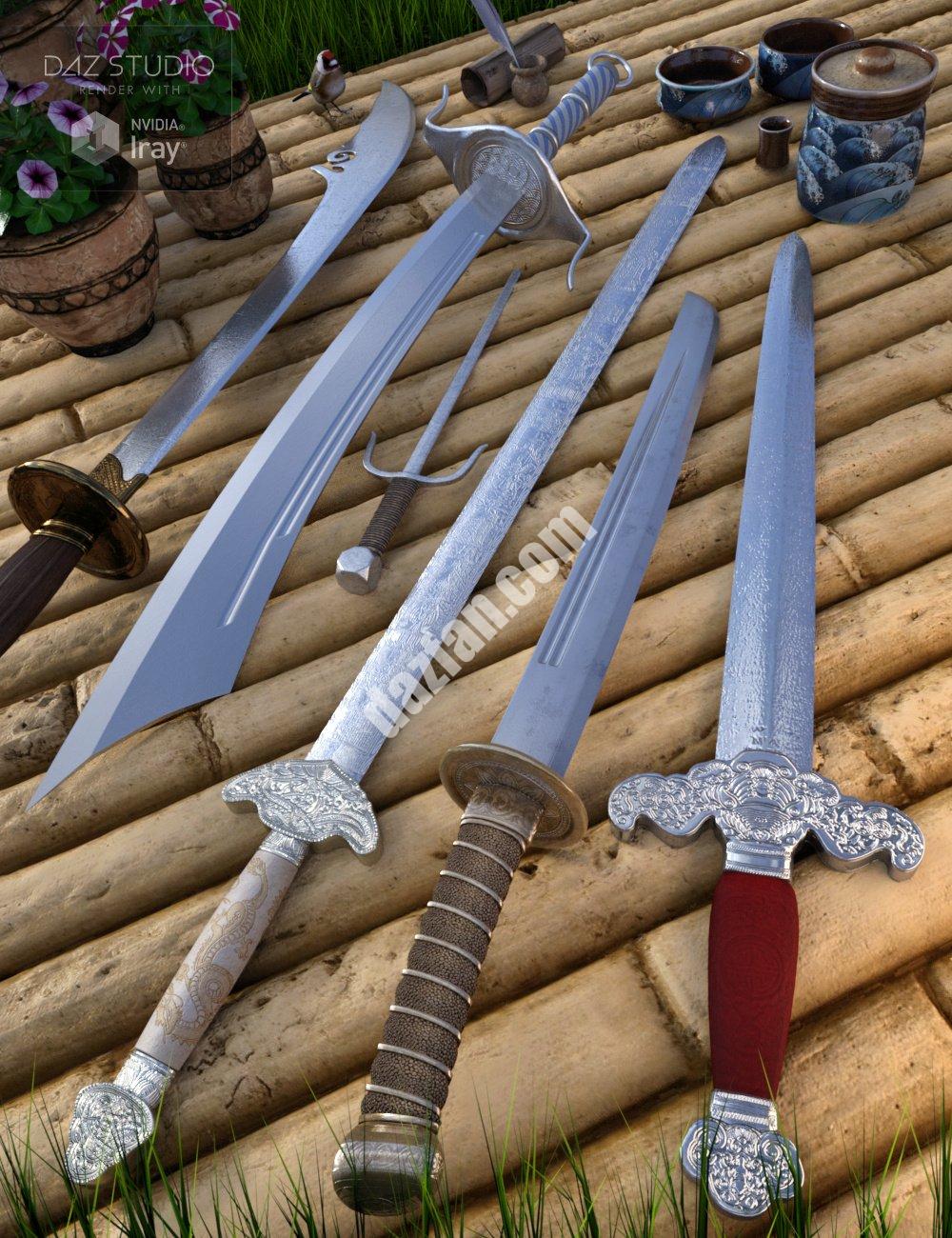 [daz道具] 创世纪3和8的中国刀片雄性和雌性-DAZ爱好者