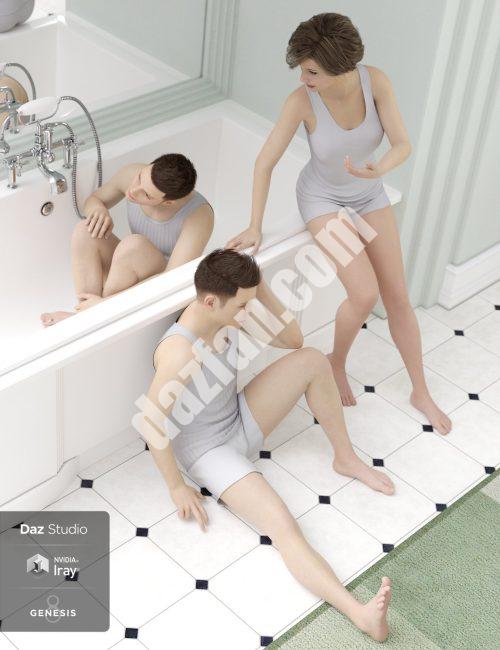 [daz姿势] 吱吱作响的干净姿势-DAZ爱好者